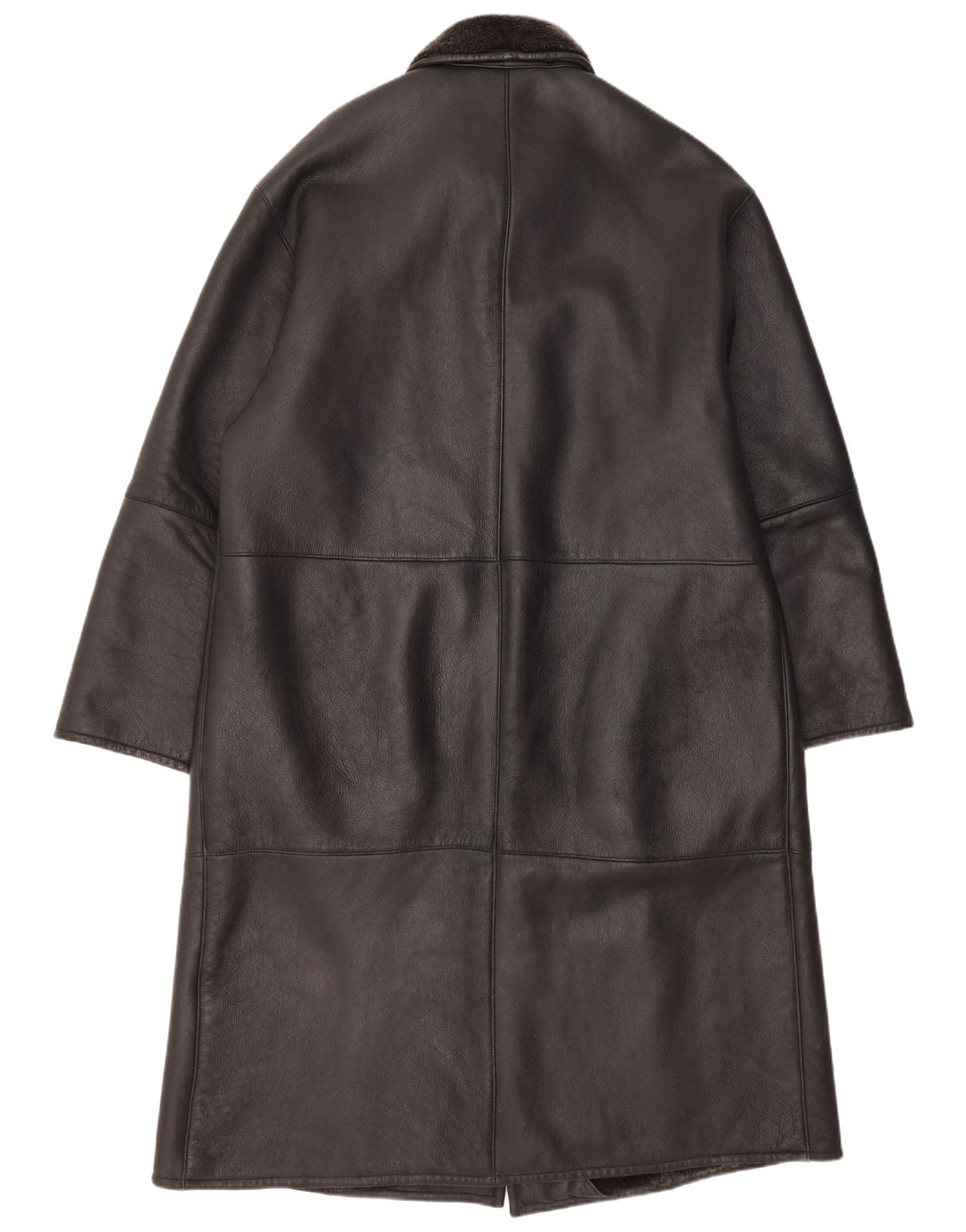 Bugatti Herre Shearling Overfrakke EU 56 3XL Sort Læder