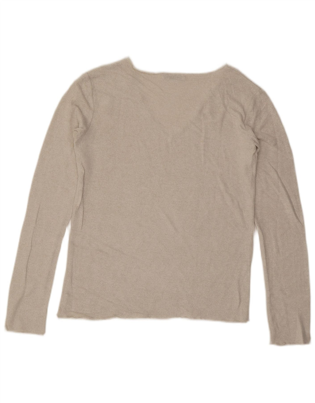 ZARA Dame V-hals sweater UK 10 Small Off White