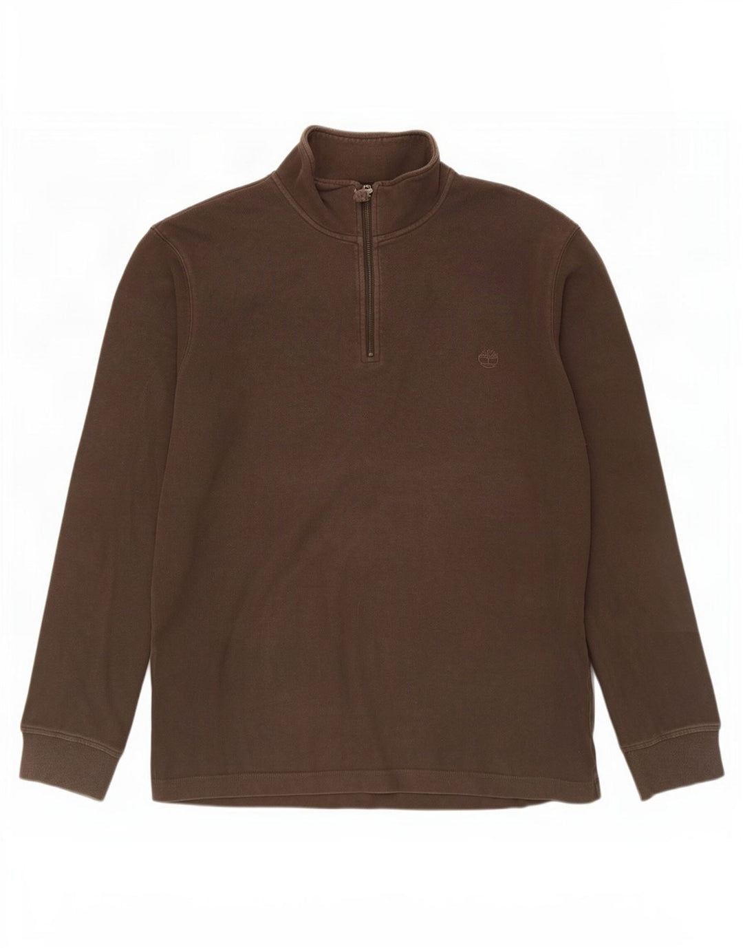 Timberland Herre lynlåshals Regular Fit Sweatshirt Jumper 2XL brun bomuld