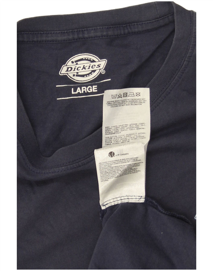 Dickies Herre T-Shirt Top Stor Marineblå Bomuld