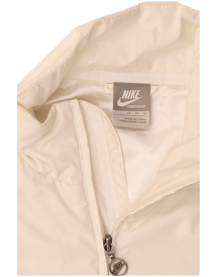Nike polstret jakke til kvinder UK 12 Medium White Polyester