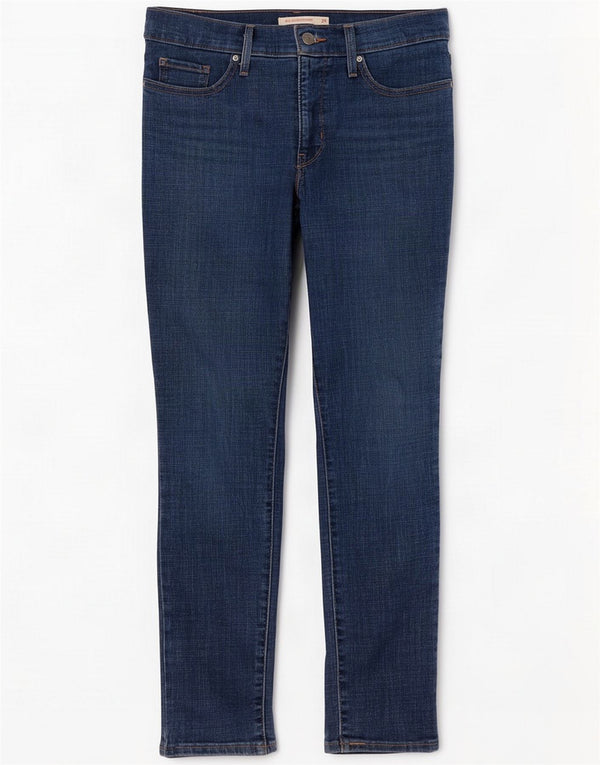 Levi's Womens 311 Shaping Skinny Jeans W29 L28 Navy Blue Cotton
