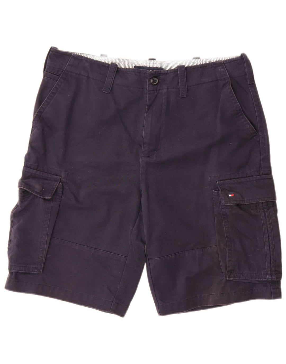 Tommy Hilfiger Herre Cargo Shorts W34 Large Navy Blue Bomuld
