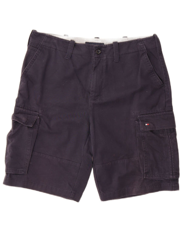 Tommy Hilfiger Herre Cargo Shorts W34 Large Navy Blue Bomuld