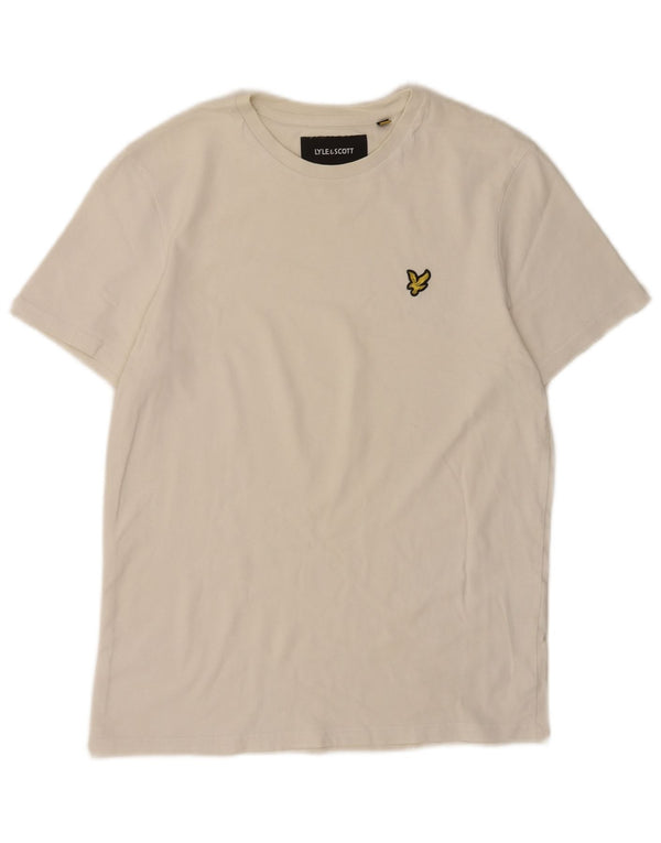 Lyle & Scott Herre T-shirt Top Lille hvid bomuld