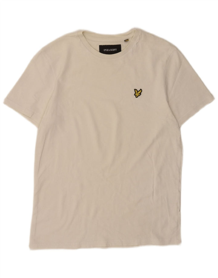 Lyle & Scott Herre T-shirt Top Lille hvid bomuld