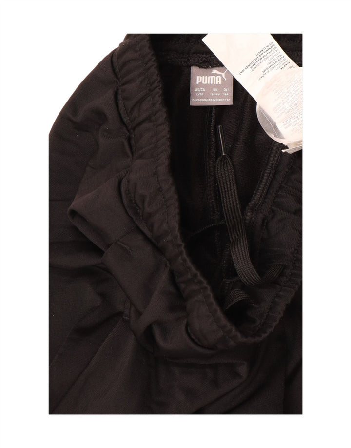 PUMA Træningsdragt til drenge Bukser Joggers 13-14 år Sort polyester