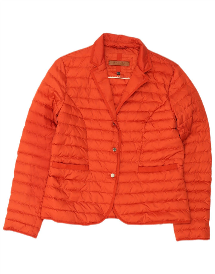Massimo Dutti Dame Polstret Jakke UK 16 Large Orange