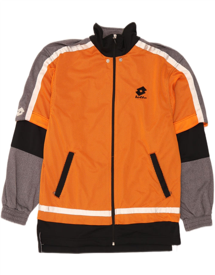 Lotto Herre grafisk træningsdragt Topjakke Lille Orange Colourblock Polyester
