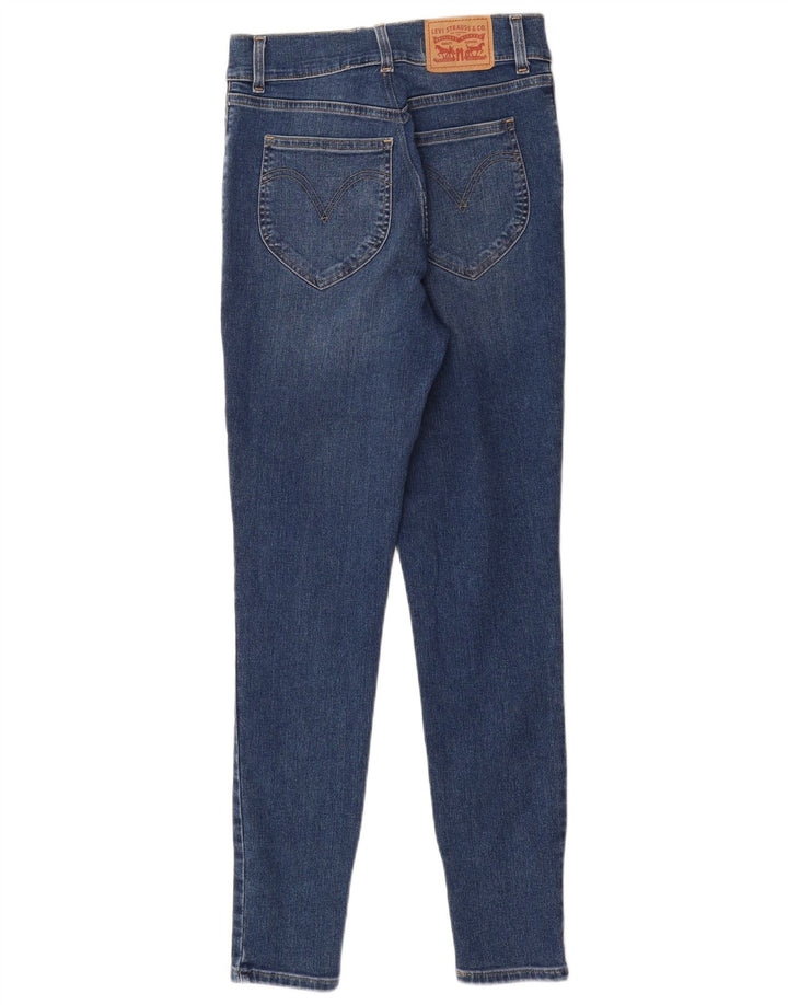 LEVI'S Dame skinny højtaljede jeans W28 L30 blå bomuld