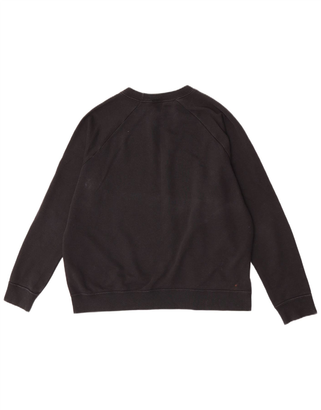 Nike Dame Grafisk Sweatshirt Jumper UK 16 Stor sort bomuld