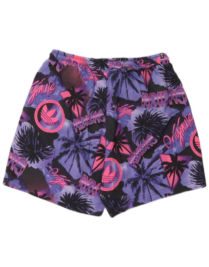 Adidas grafiske badeshorts til mænd Medium flerfarvet blomstret polyester