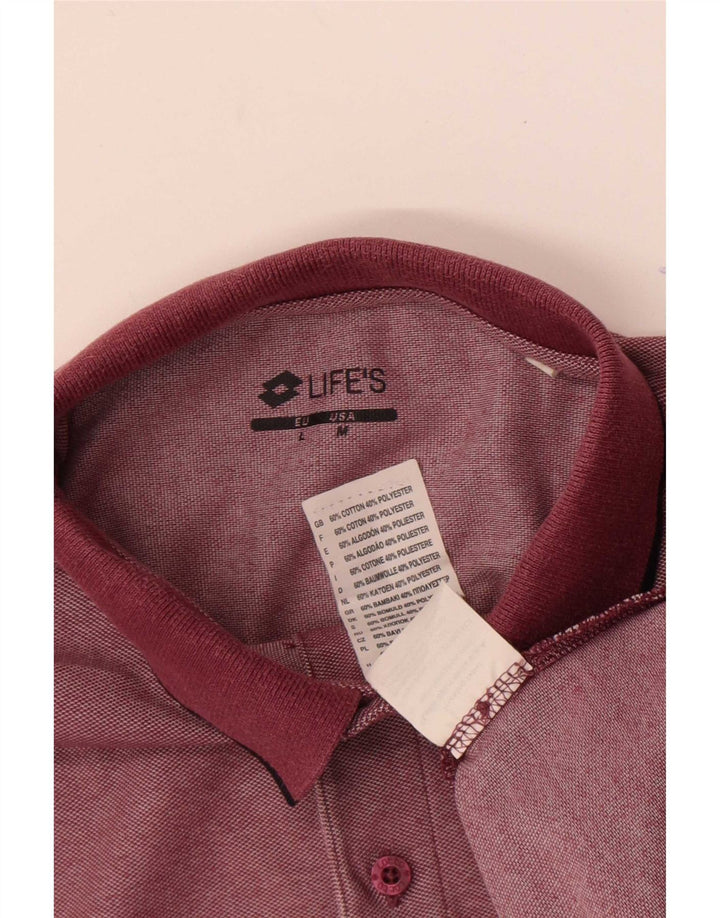 Lotto Herre poloshirt Medium Bourgogne bomuld