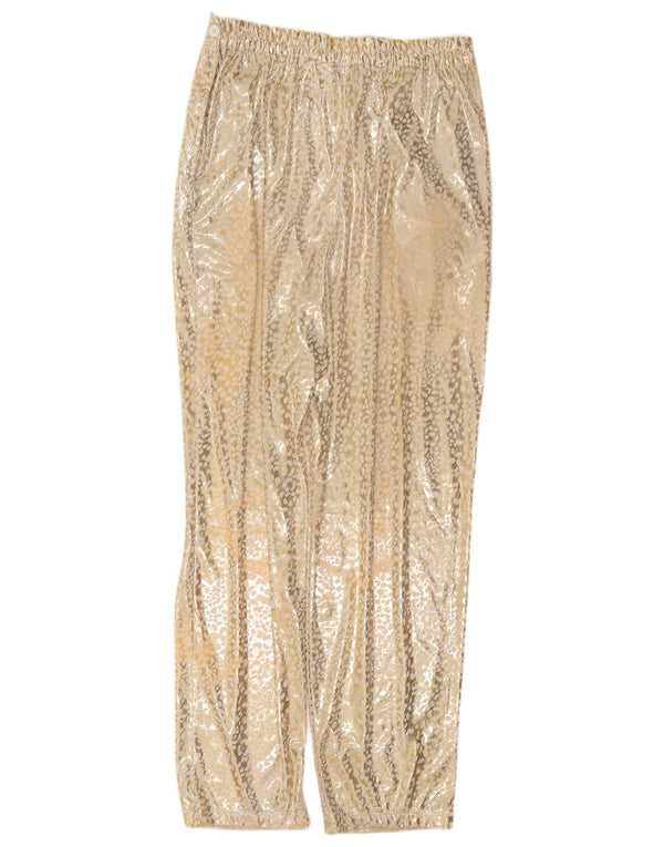 Vintage Dame Se Through Chino Bukser IT 46 Large W34 L29 Guld Flecked