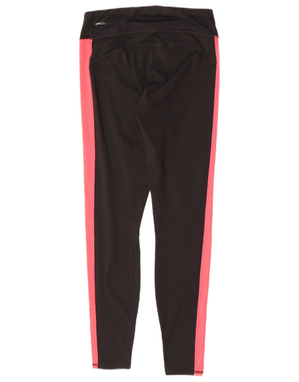 Puma Womens Leggings UK 12 Medium Black Colourblock