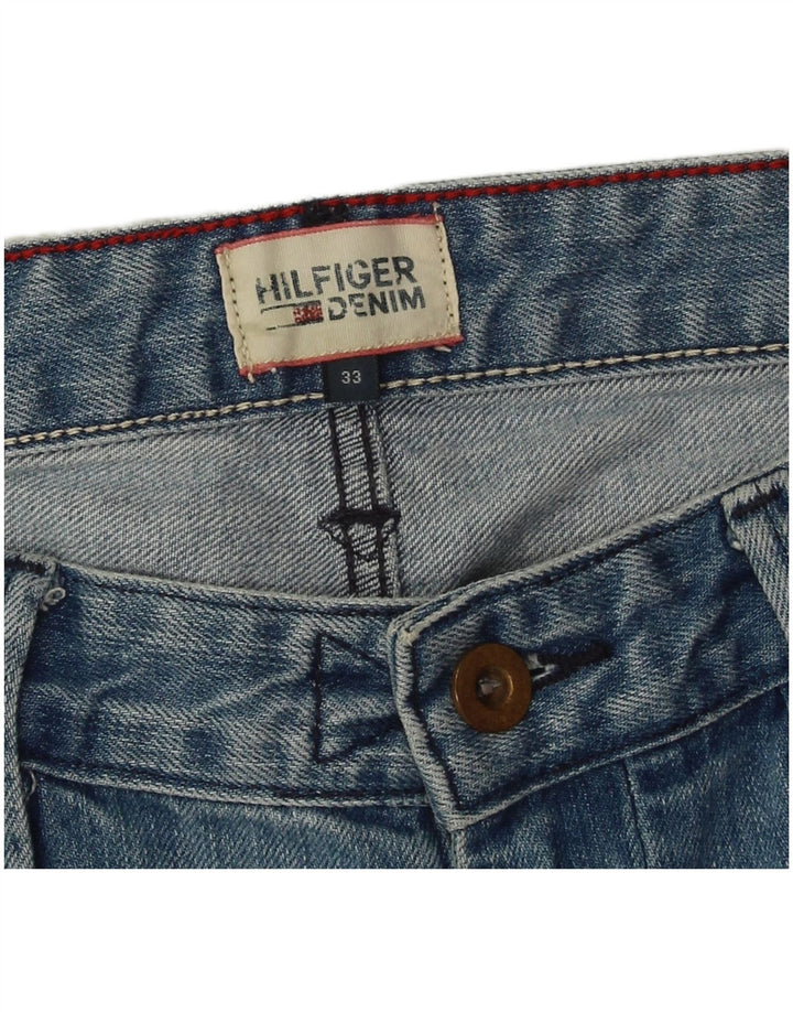 Tommy Hilfiger Herre Denim Shorts W33 Medium Blue Bomuld