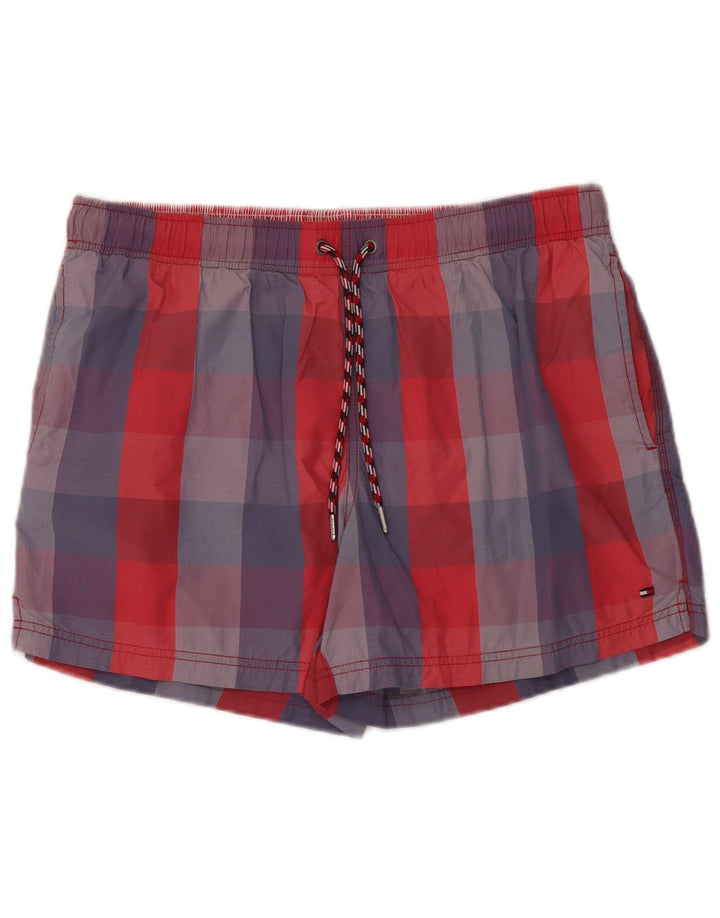 Tommy Hilfiger Badeshorts til mænd Stor flerfarvet ternet nylon