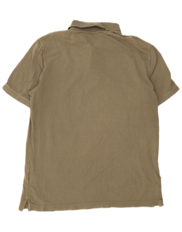 Benetton herre poloshirt XL Khaki Bomuld