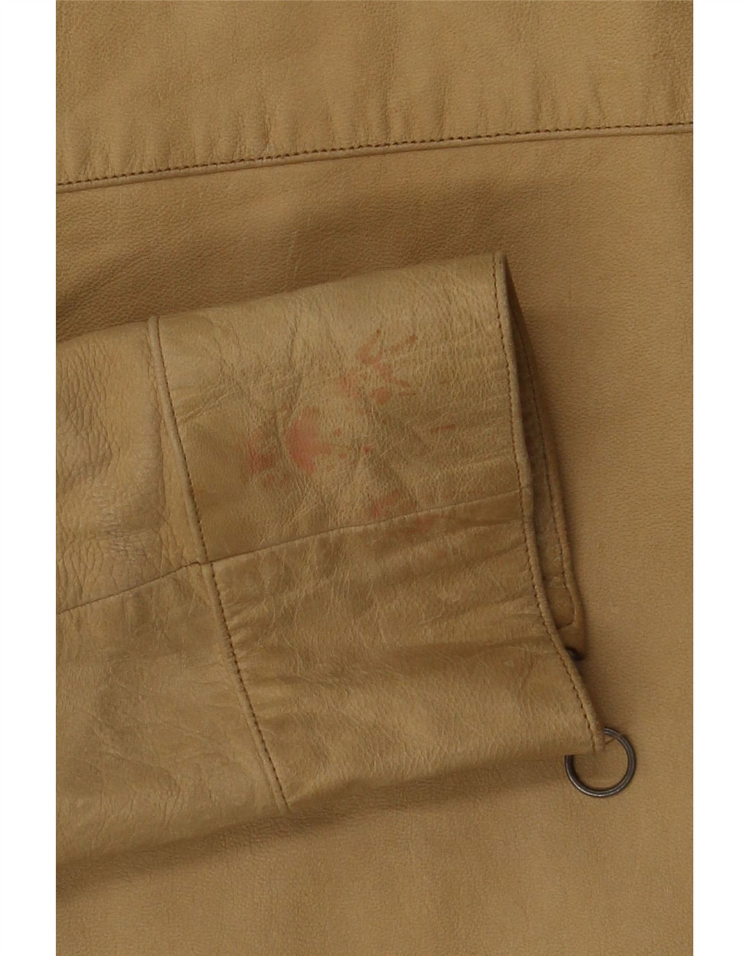 Conbipel Dame Læderjakke IT 42 Medium Beige Læder