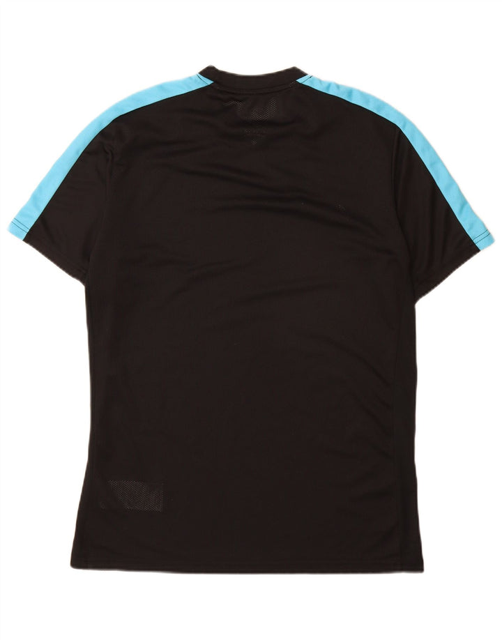 Nike Herre Dri Fit Slim Fit T-Shirt Top Stor Sort Colourblock Polyester
