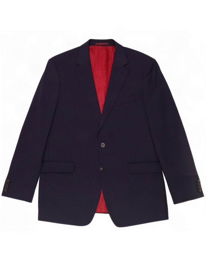 Marks & Spencer Herre lang 2-knaps blazerjakke UK 44 XL Navy Blue