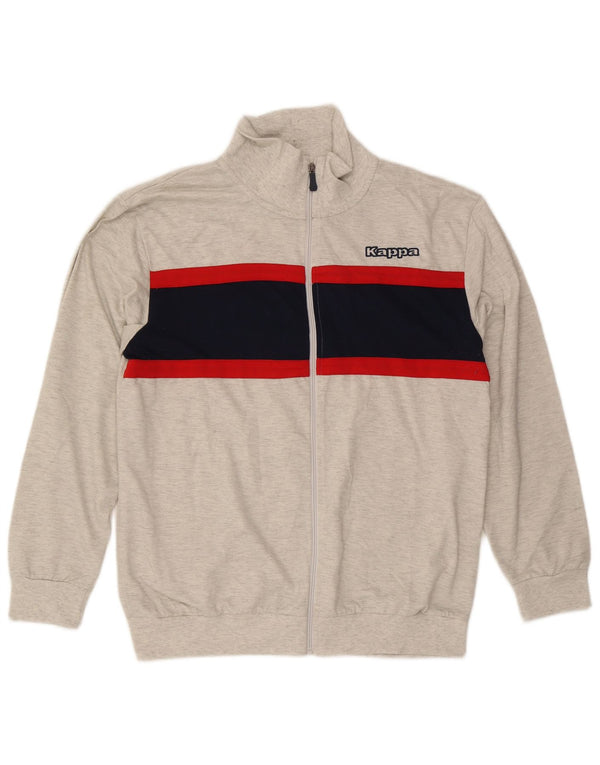 Kappa Træningsdragt til mænd Topjakke 2XL Grå Colourblock Polyester