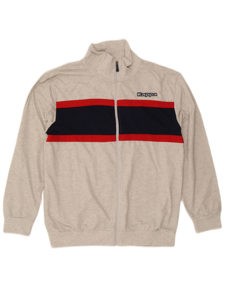 Kappa Træningsdragt til mænd Topjakke 2XL Grå Colourblock Polyester