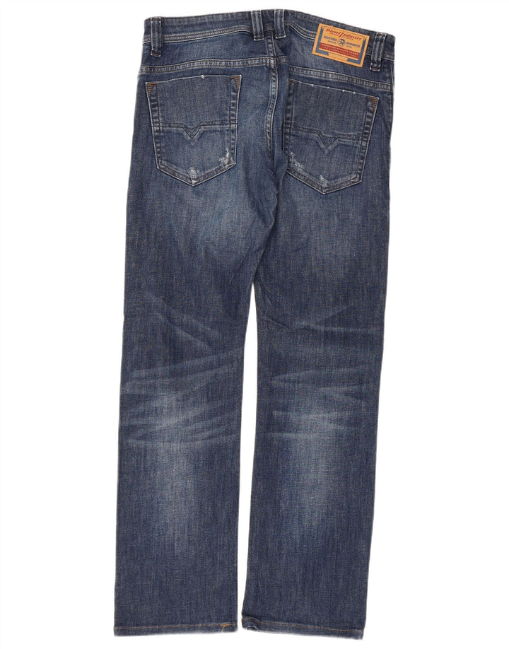 Diesel Herre Safado Regular Slim Straight Jeans W30 L30 Blå Bomuld
