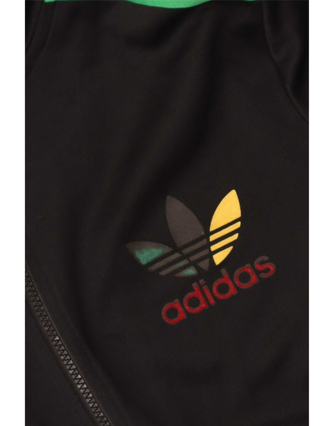 Adidas Hættetrøje med lynlås til mænd mellem sort polyester