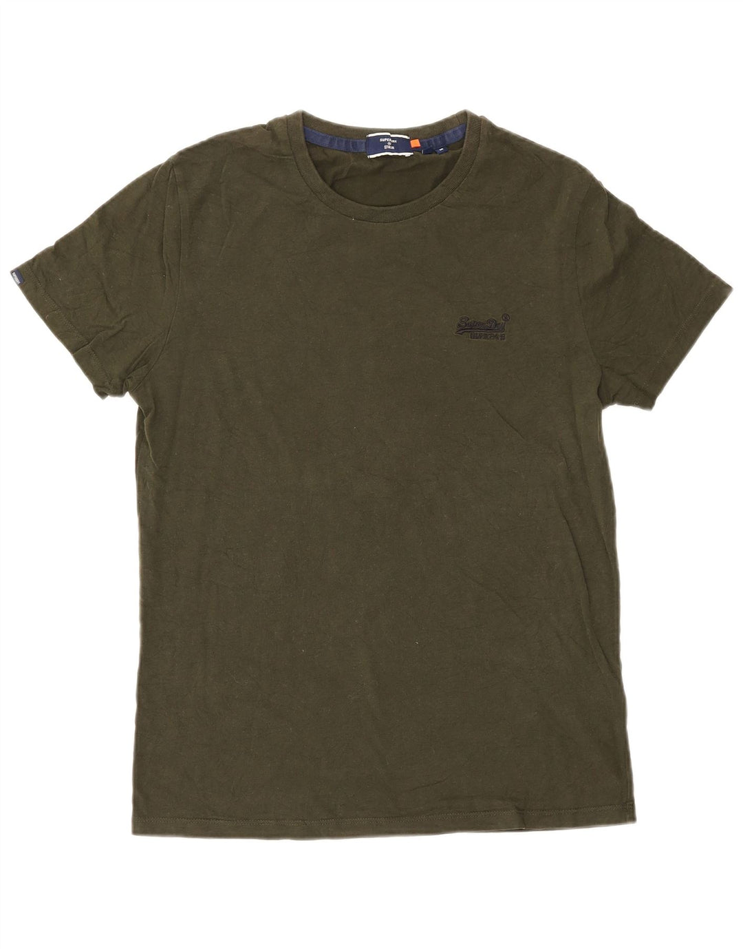 Superdry T-shirt top mellemgrøn bomuld til mænd