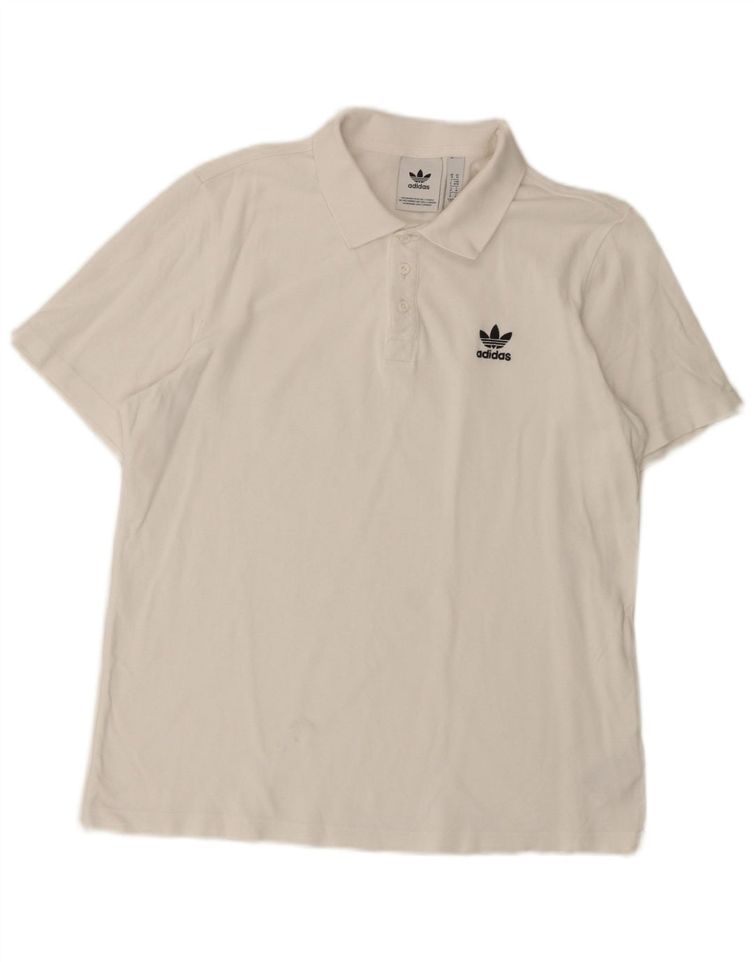 ADIDAS Poloshirt til mænd Medium hvid bomuld