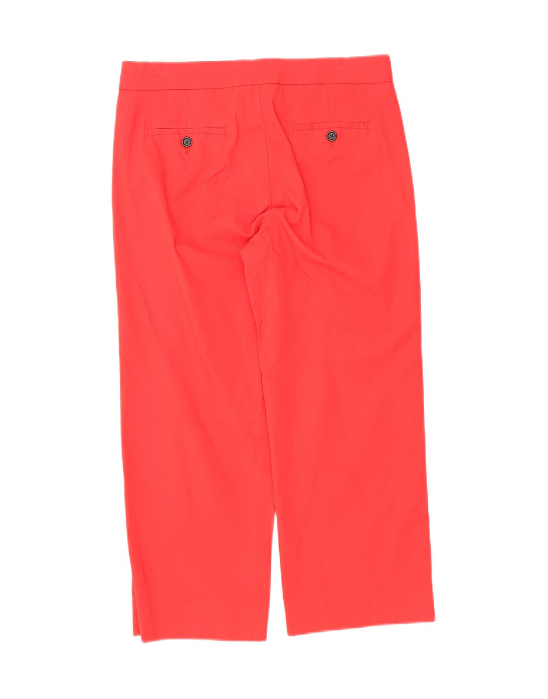 J. CREW Womens Straight Cropped Trousers US 6 Medium W32 L23 Red Cotton Vintage J. Crew and Second-Hand J. Crew from Messina Hembry 