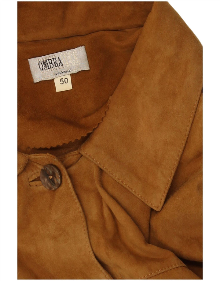 Vintage dame ruskindsjakke IT 50 XL Brun