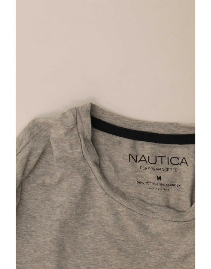 Nautica Herre Top Langærmet Medium Grey Flecked Bomuld