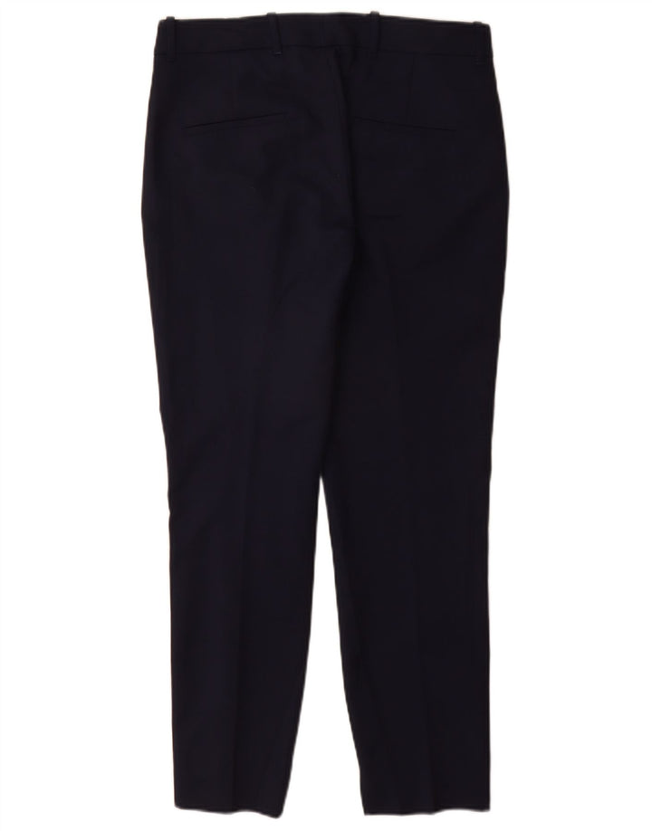 Zara Dame Slim Suit Bukser Medium W28 L29 Marineblå Bomuld