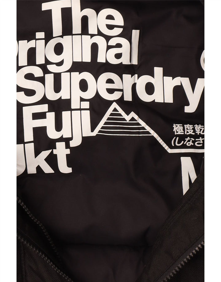 Superdry Polstret hættejakke til mænd UK 38 Medium Black Polyester