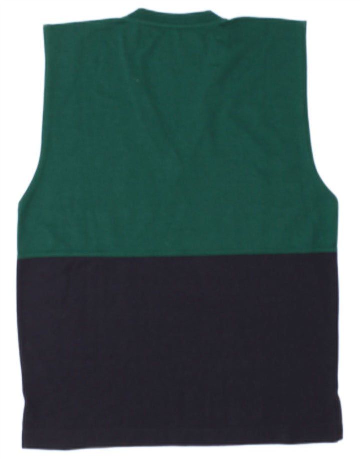 Club Voltaire Herrevest Tank Top Medium Grøn Colourblock Uld