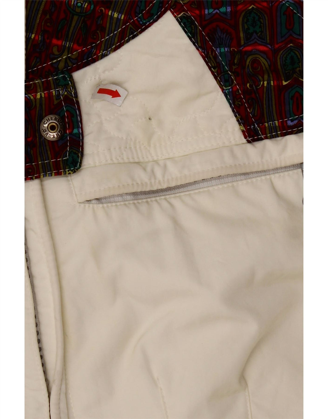 CHERVO Dame Ski Jumpsuit IT 42 Medium White Ternet polyamid