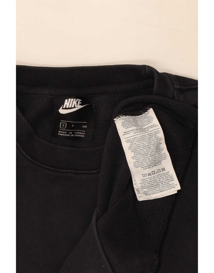 Nike grafisk sweatshirt til mænd, lille sort bomuld