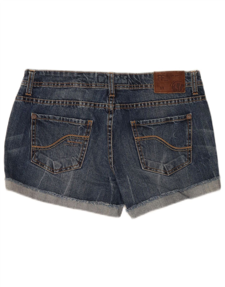 Fat Face Womens Denim Shorts W32 Large Blue Cotton