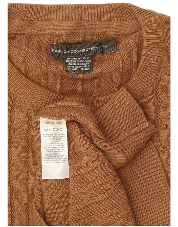French Connection Herre Crew Neck Jumper Sweater Medium Brun Bomuld