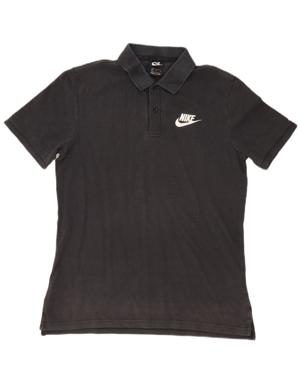 Nike poloshirt til mænd, medium sort bomuld