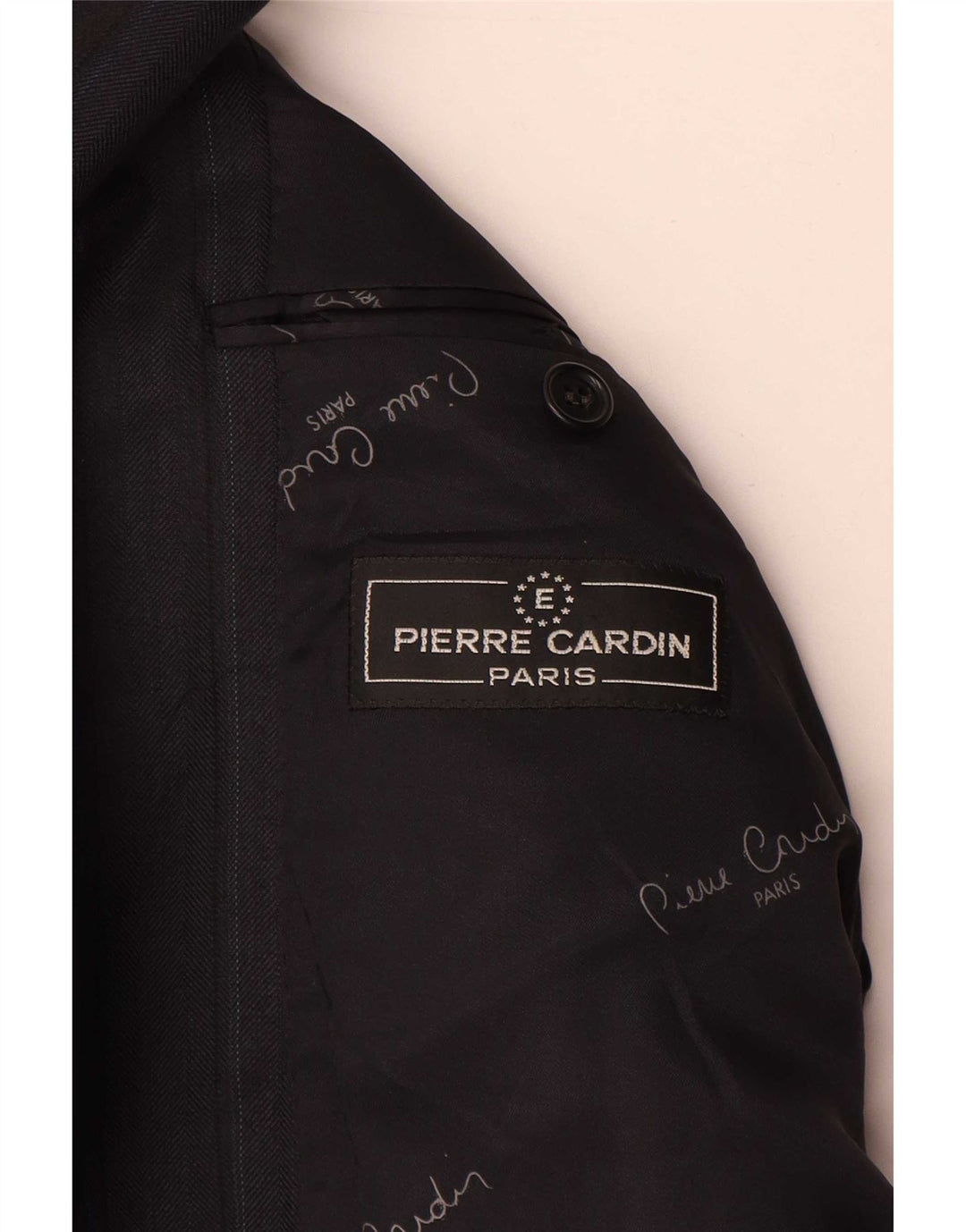 Pierre Cardin Herre 2-knaps blazerjakke UK 38 Mellem grå stribet