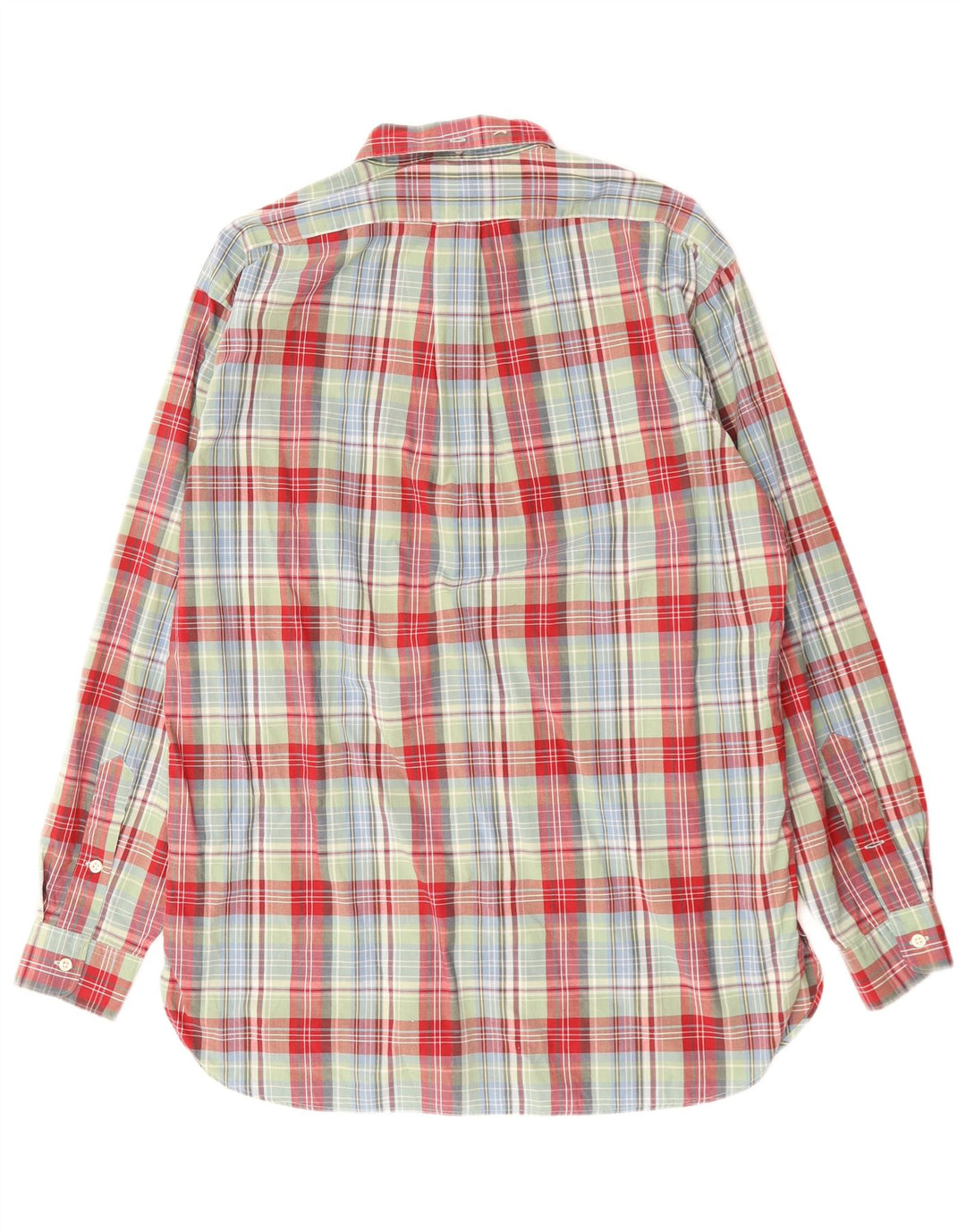 RALPH LAUREN Herreskjorte Mediumgrøn ternet bomuld