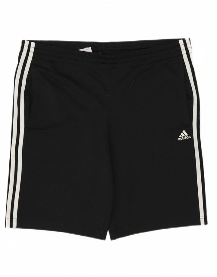 ADIDAS Boys Sport Shorts 15-16 Years  Black Polyester