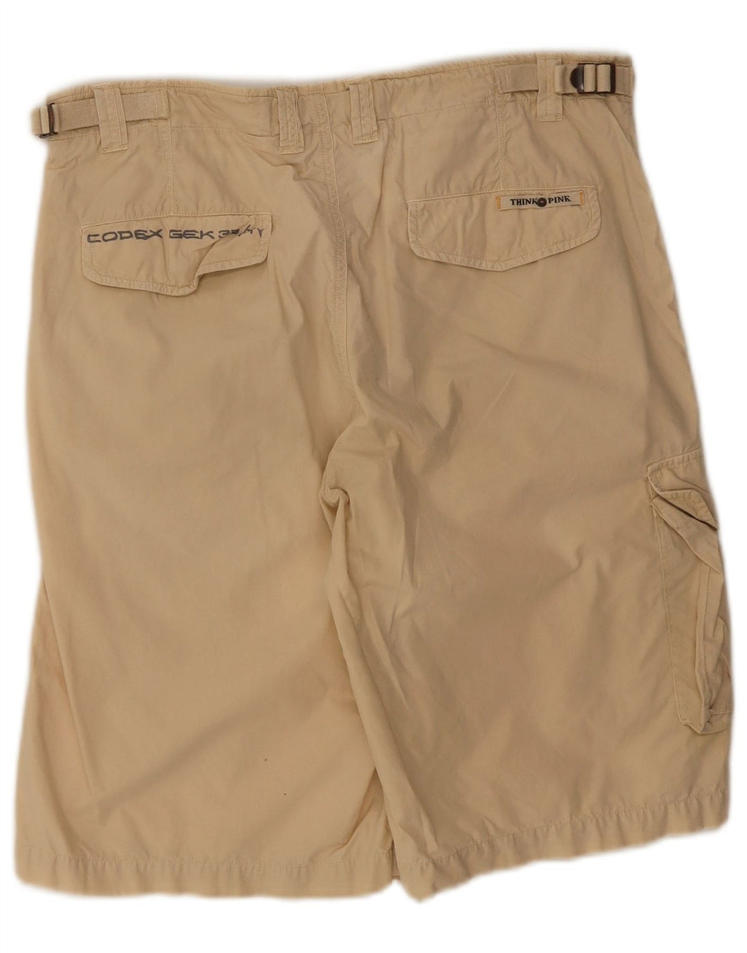Tænk Pink Herre Cargo Shorts IT 50 Large W34 Beige Bomuld