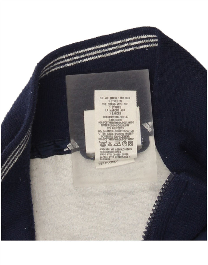 Adidas Dame Oversized Windbreaker Jacket UK 14 Medium Navy Blue Polyamid