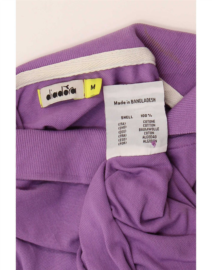 Diadora herre poloskjorte medium lilla bomuld