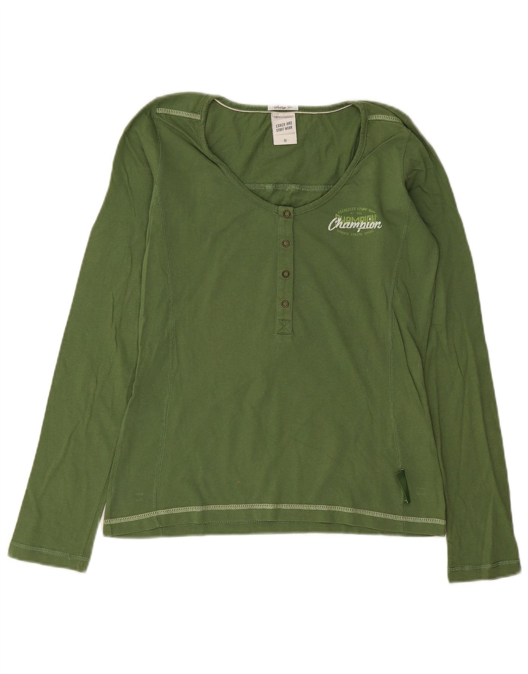 Champion Womens Heritage Fit Top Langærmet UK 12 Medium Green
