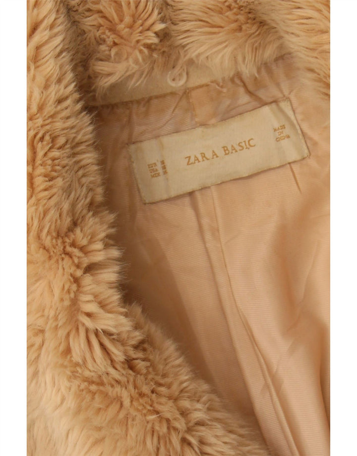 ZARA Womens Overcoat UK 6 XS Off White Vintage Zara and Second-Hand Zara from Messina Hembry 